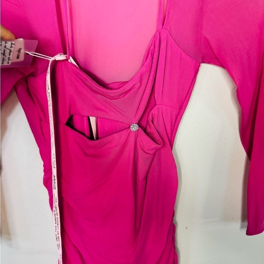 INFINITE LOVE
Cut Out Midi Dress in Pink - Picture 8 of 13